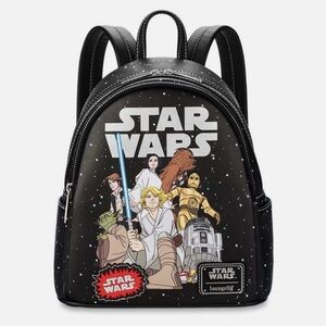 Hard Tag Loungefly Star Wars Black Backpack - Glows in the dark